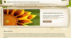 Desktop Screenshot of agricumbia.com